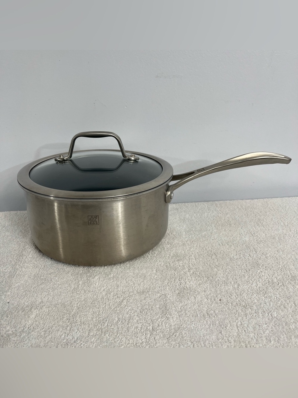 ZWILLING Spirit 3-Ply 3-Quart Stainless Steel Ceramic Nonstick Saucepan With Lid